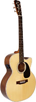 Blueridge BR-65CE Grand Aud Guitar, Electro Contemporary Series. Solid sitka spruce top. Cutaway body with pick-up