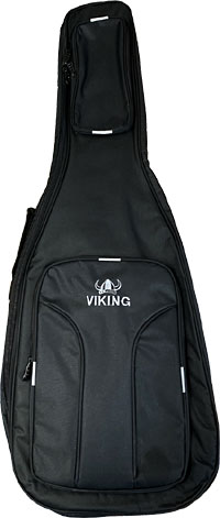Viking VGB-20-E Deluxe Electric Guitar Bag Tough 600D black nylon outer with 10mm padding. Black lining