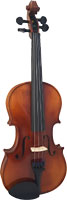Valentino Etude Full Size Violin Outfit Solid straight grain carved spruce top. Gloss finish