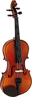 Valentino Prelude Full Size Violin Outfit Solid straight grain carved spruce top, solid flamed maple body. Gloss finish