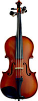 Valentino Concerto Full Size Violin Outfit Hand carved solid spruce top, good flamed two piece solid maple body
