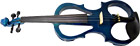 Valentino VE-008 Electric Frame Violin, Blue Full size. Frame style quiet electric violin complete with headphones