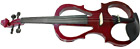 Valentino VE-008 Electric Frame Violin, Red Full size. Frame style quiet electric violin complete with headphones