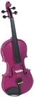 Cremona SV-75RS 3/4 Size Novice Violin. Rose R Outfit. Sparkling Rose Red. Handcarved solid spruce top and maple body. Prelude
