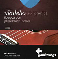 Galli UX-760 Uke Strings, Concert Fluorocar Fluorocarbon. Keeps the pitch longer than traditional nylon