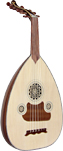 Atlas AO-15 Oud, Turkish lute Good playable Oud with solid spruce top and ribbed bowl back