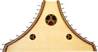 Atlas APP-15 Plucked Psaltery Spruce top with walnut back and sides. 22 Plain steel strings