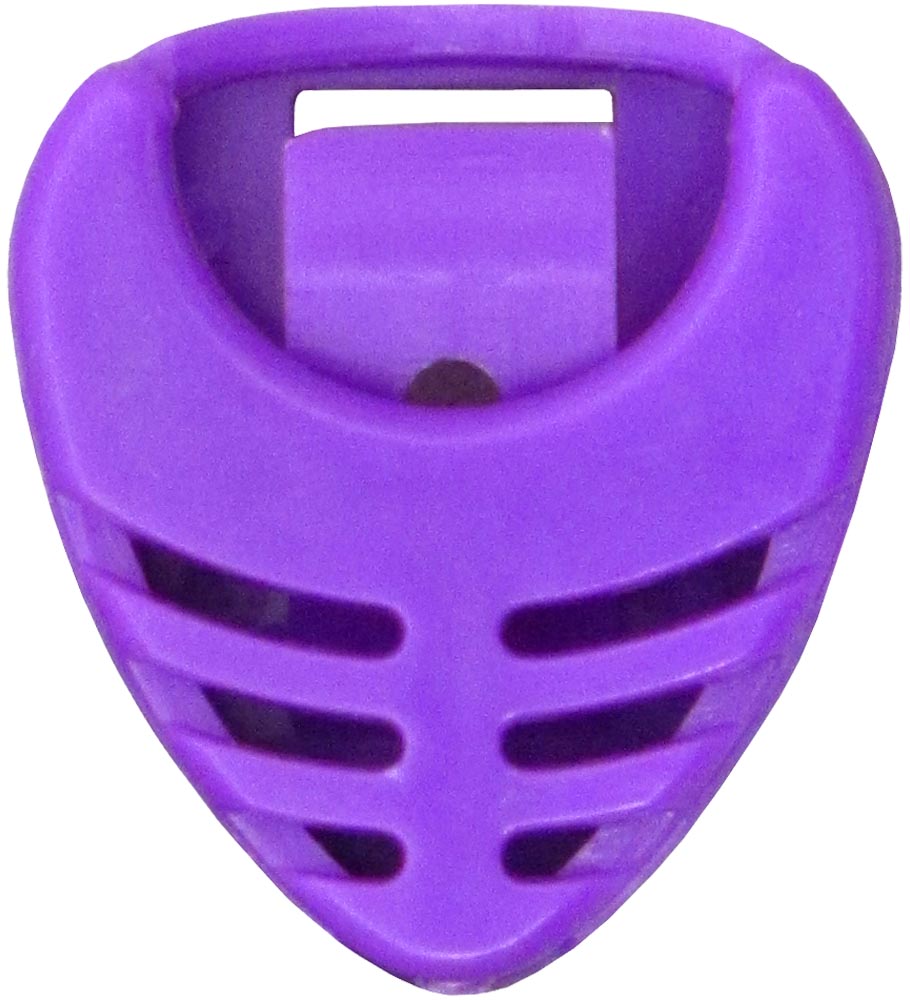 Viking PH-01E Pick Holder, Purple Colored plectrum holder in purple. Attaches to instrument