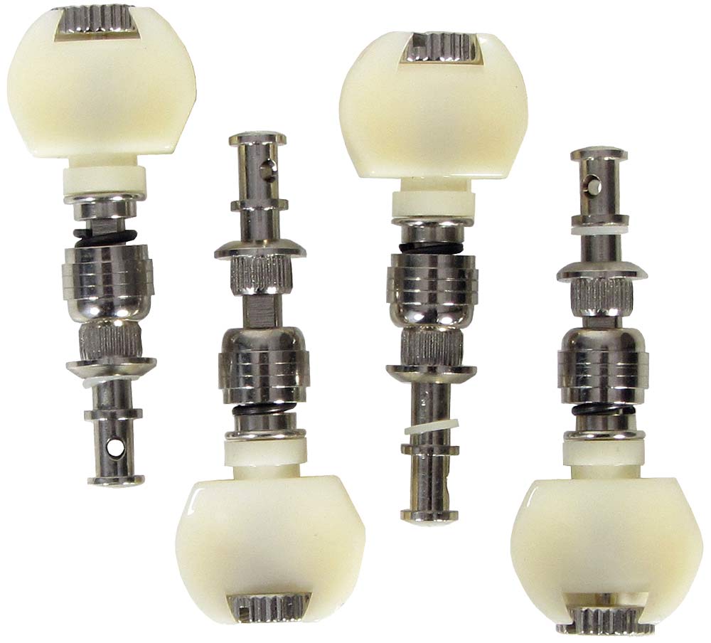 Viking VS-JU-77 Ukulele Peg Set, friction peg Four Nickel plated Uke tuning pegs with a white pearl button