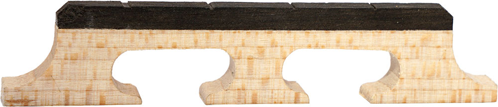 Viking VS-380B-L Tenor Banjo Bridge, 12.5mm Maple bridge with ebony top