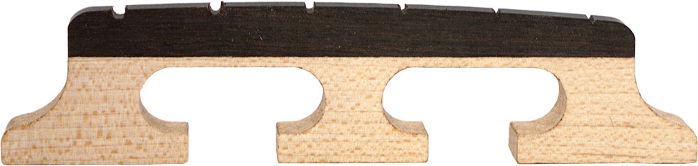 Viking VS-390B-H Guitar Banjo Bridge, 17mm Maple bridge with ebony top