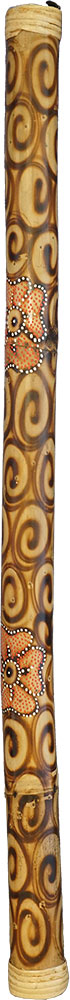 Atlas AP-L715 Bamboo Rainstick, 105cm Long Pokerwork designs. Approx 105cm long and 6.5cm diameter