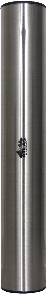 Atlas AP-L657 Metal Shaker, 31cm long Brushed Silver colored cylindrical hand shaker