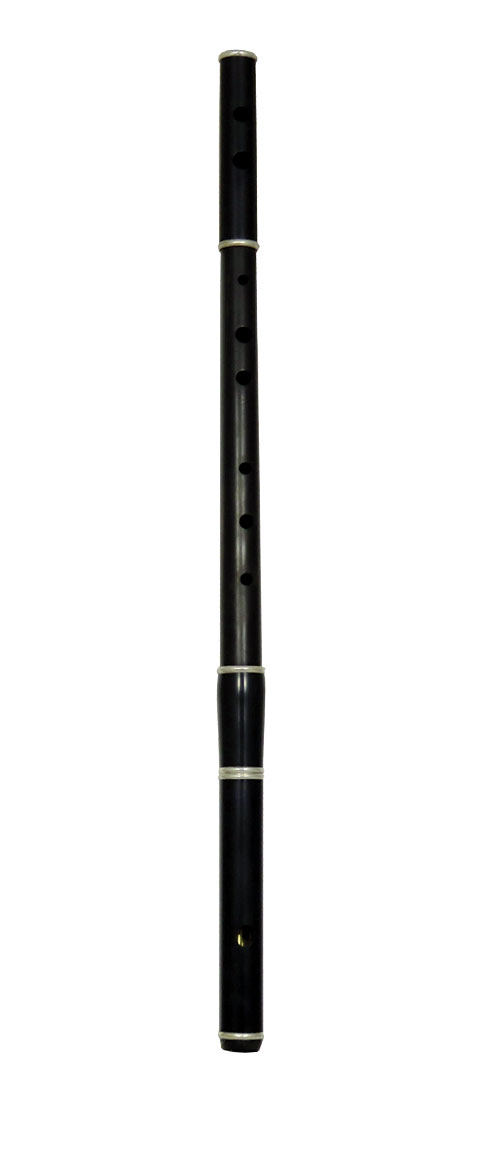 Glenluce Blackwood Irish D Flute Blackwood body with ebonite head joint, brass slide.German silver rings