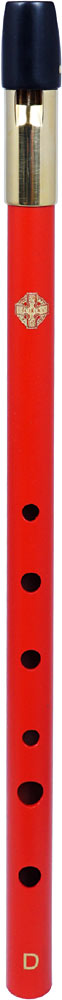 Glenluce Wexford High D Whistle. Red Finish