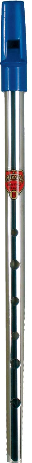Generation Nickel D Whistle Tin whistle with a blue plastic mouthpiece