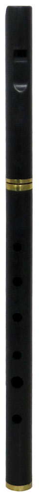 Tony Dixon DX005D Pro High D Whistle Brass tuning slide and brass ferrules on the body. Black ABS