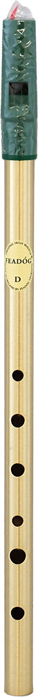 Feadog Brass High D Whistle, Single Hygiene sealed