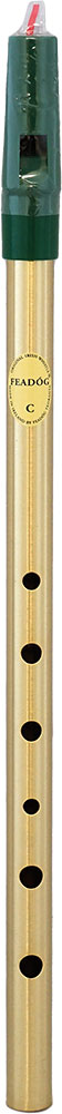 Feadog FW22 Brass High C Whistle, Single Hygiene sealed