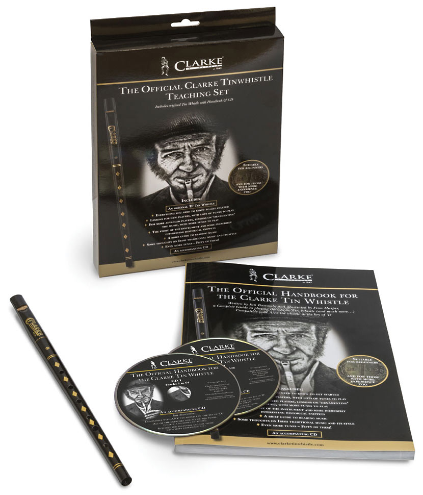 Clarke WTCD High D Whistle Set, Book/CD The official handbook for the Clarke whistle