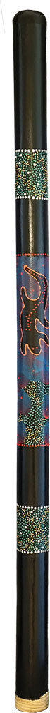 Atlas AW-E10 Bamboo Didgeridoo, painted With various painted decorations