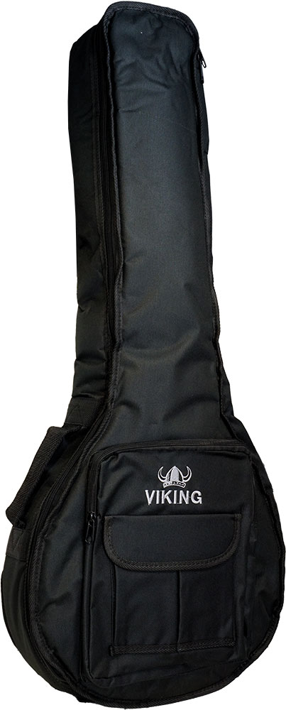 Viking VTMB-20 Deluxe Tenor Mandola Bag Tough 600D black nylon outer with 15mm padding. Plush red lining