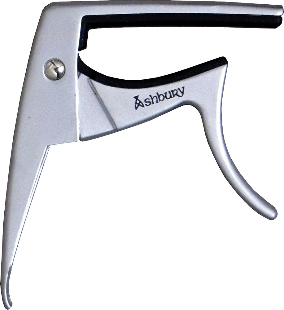 Viking AA-3500 Ukulele Capo, Silver Color Silver color uke capo. Unique design for one hand operation.