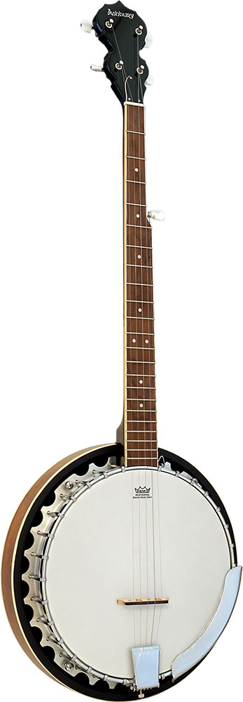 Ashbury AB-35-5L 5 String Banjo, Left Handed Aluminum rim. White ABS bound mahogany neck with rosewood fingerboard. 22 Frets