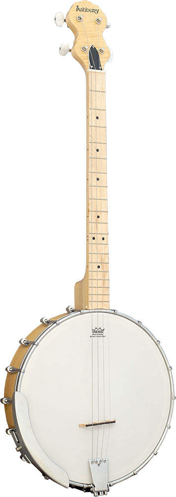 Ashbury AB-25-T Tenor Banjo, Maple Open Back Rolled brass tone ring. Maple bound maple neck. Maple fingerboard. 19 Frets