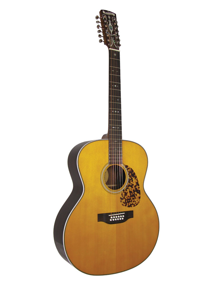 Blueridge BR-160-12 Jumbo Guitar, 12 String Historic Series. Solid sitka spruce top with herringbone purfling