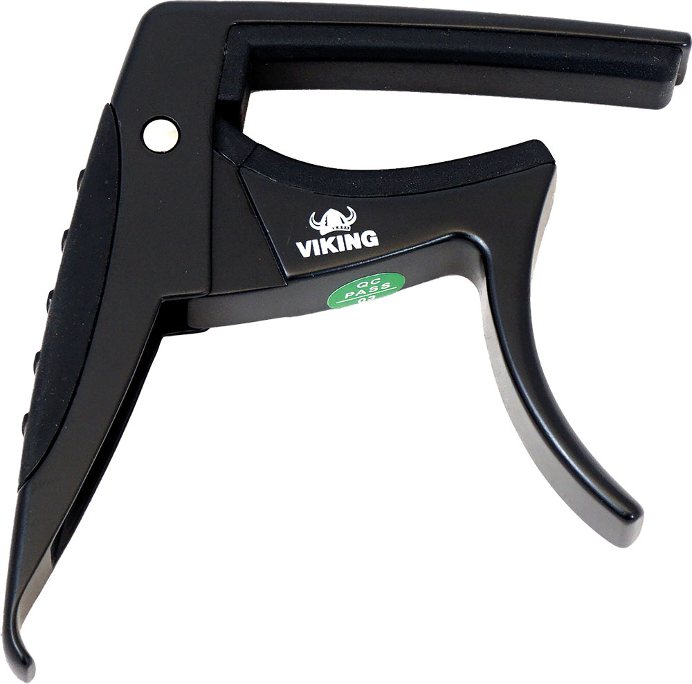 Viking VGA-5200K Acoustic Guitar Capo, Black Black color. Unique design for one hand operation.