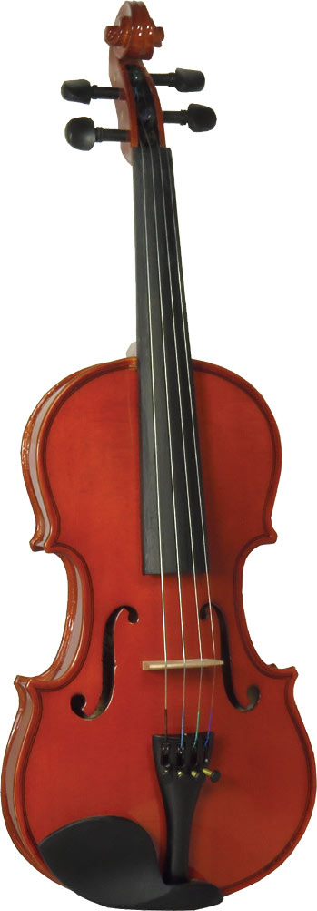 Valentino Caprice 1/4 Size Violin Outfit Carved solid spruce top. Carved solid maple body