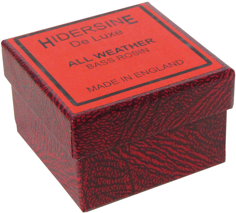 Hidersine Double Bass Rosin 6B All weather black cake rosin