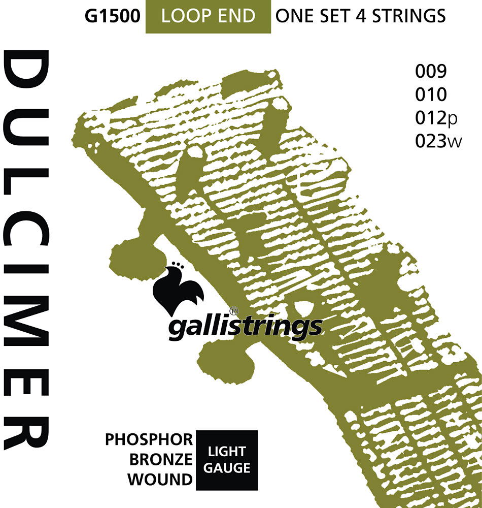 Galli G1500 Appalachian Dulcimer Strings Phosphor bronze, loop ended