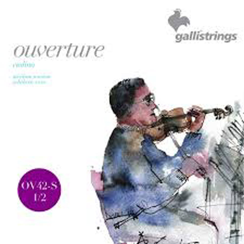 Galli OV42 Violin Overture Strings 1/2 Steel core wound in nickel steel. Medium tension