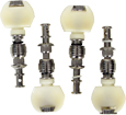 Viking VS-JU-77 Ukulele Peg Set, friction peg Four Nickel plated Uke tuning pegs with a white pearl button