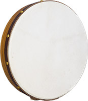 Glenluce Tralee 18inch Bodhran Natural stain mulberry shell. Single strut