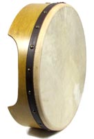 Waltons Pro 16inch Bodhran, Oak 12cm Deep. Rounded edges with an arm cut out