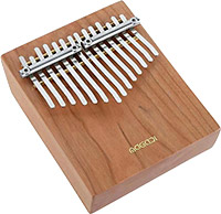 Magadi M14 14 Note Kalimba in Cherry Special steel tongue with copper tone bars