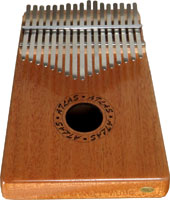 Atlas AP-A335 17 Note Kalimba Solid mahogany body with sound hole and 2 'wah' holes at the back