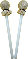 Atlas AP-BSH Tongue Drum Mallets, PAIR. Sma A pair of small rubber mallet with white handle