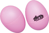 Atlas AP-01P Pair of Shaky Eggs, Pink Pair of plastic shaky eggs. Fun, portable percussion!