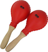 Atlas Plastic Maracas, Red