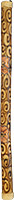 Atlas AP-L715 Bamboo Rainstick, 105cm Long Pokerwork designs. Approx 105cm long and 6.5cm diameter