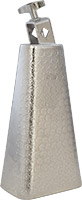 Atlas AP-L718 8inch Metal Cowbell, Mountable Mountable metal cowbell with black hammered matte finish