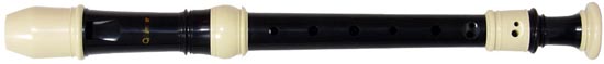 Valentino VR-206 Descant Recorder, Black/White An Excellent student recorder with good tone and intonation