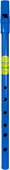 Waltons Blue D Whistle Comes in a clear display tube with an instruction leaflet