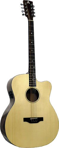 Ashbury Style E Gazouki, 000 Body Solid Alaskan sitka spruce top. Cutaway body with bouzouki neck