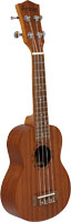 Ashbury AU-75SS Soprano Uke, Sapele