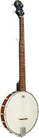 Ashbury AB-10 5 String Banjo, Openback Beveled mahogany pot. Bound mahogany neck with rosewood fingerboard. 22 Frets